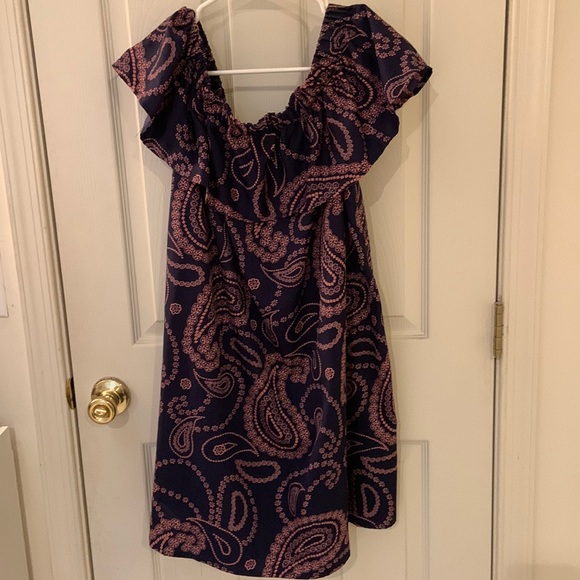 Primark Dresses & Skirts - Primark size 14 paisley print off the shoulder dress, NWOT